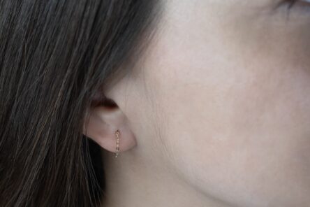 Alternative view of Earrings Chain Yellow Gold 14 ct
