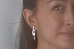 Alternative view of Earstuds Silver Capsule