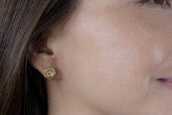 Alternative view of Earstuds Clear Sapphire