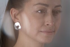 Alternative view of Earstuds Silver Shape