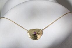 Necklace Capsule Natural Ruby