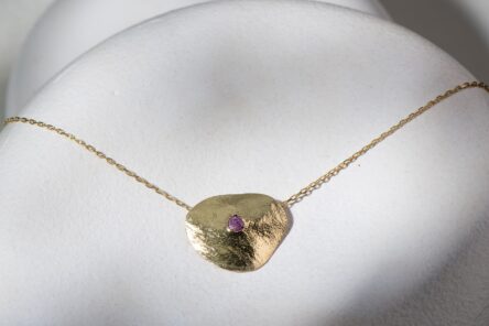 Necklace Capsule Natural Ruby