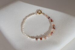 Bracelet Sunstone and Pearl