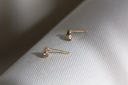 Earstuds Double Zirconia