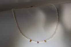 Necklace Turmaline with Pearl