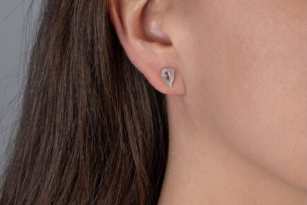 Alternative view of Earstuds Rose Sapphire