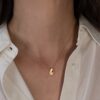 Necklace Capsule With Orange Sapphire – Bild 2