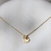 Necklace Capsule With Orange Sapphire