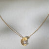 Necklace Capsule With Clear Sapphire