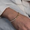 Bracelet Yellow Opal and Pearl – Bild 2