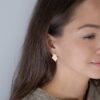 Earrings Geometric Brushed – Bild 2