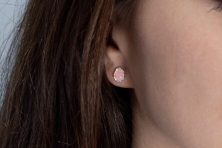 Alternative view of Earstuds Rose Opale