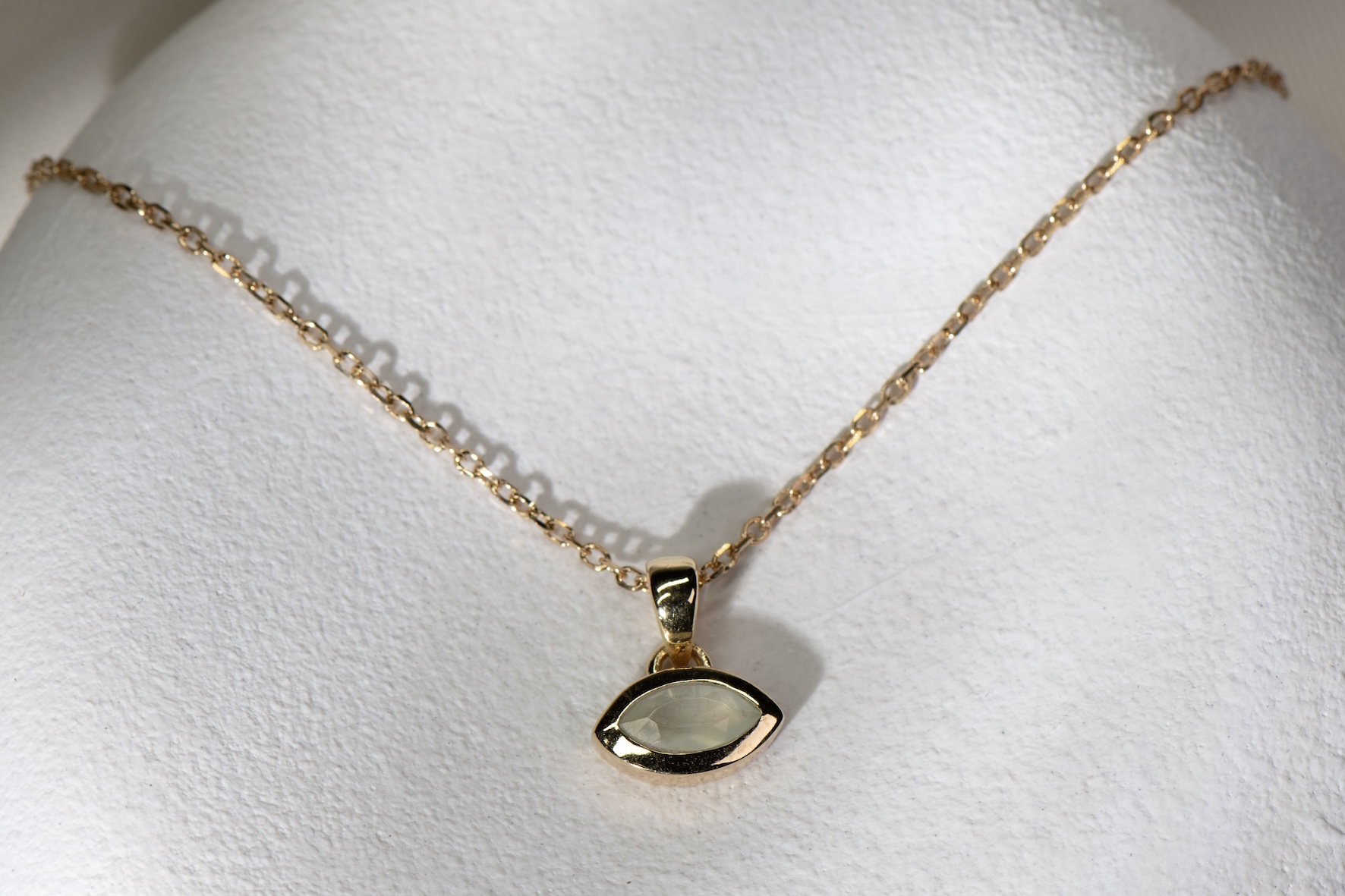 Necklace Prehnite Marquise