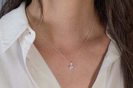 Alternative view of Necklace With Solitaires