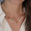 Necklace Pearl With Citrine & Agate – Bild 2