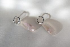 Earrings Cherry Blossom Agate
