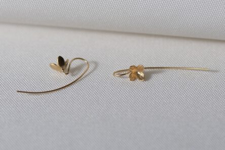 Earrings Petal Flower Long