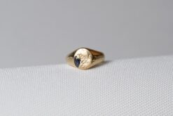 Ring With Blue Sapphire Size 45