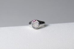 Ring With Pink Sapphire Size 45