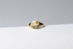 Ring With Yellow Sapphire Size 53