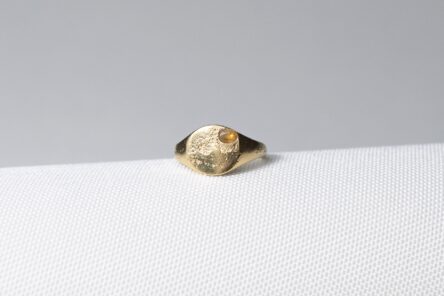 Ring With Yellow Sapphire Size 53