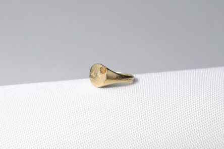 Alternative view of Ring With Yellow Sapphire Size 53