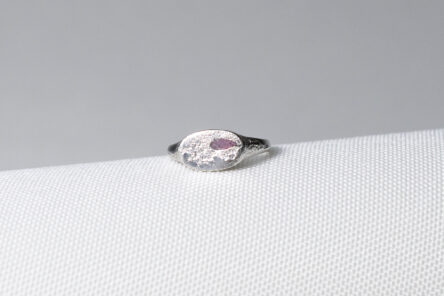 Ring With Pink Sapphire Size 53